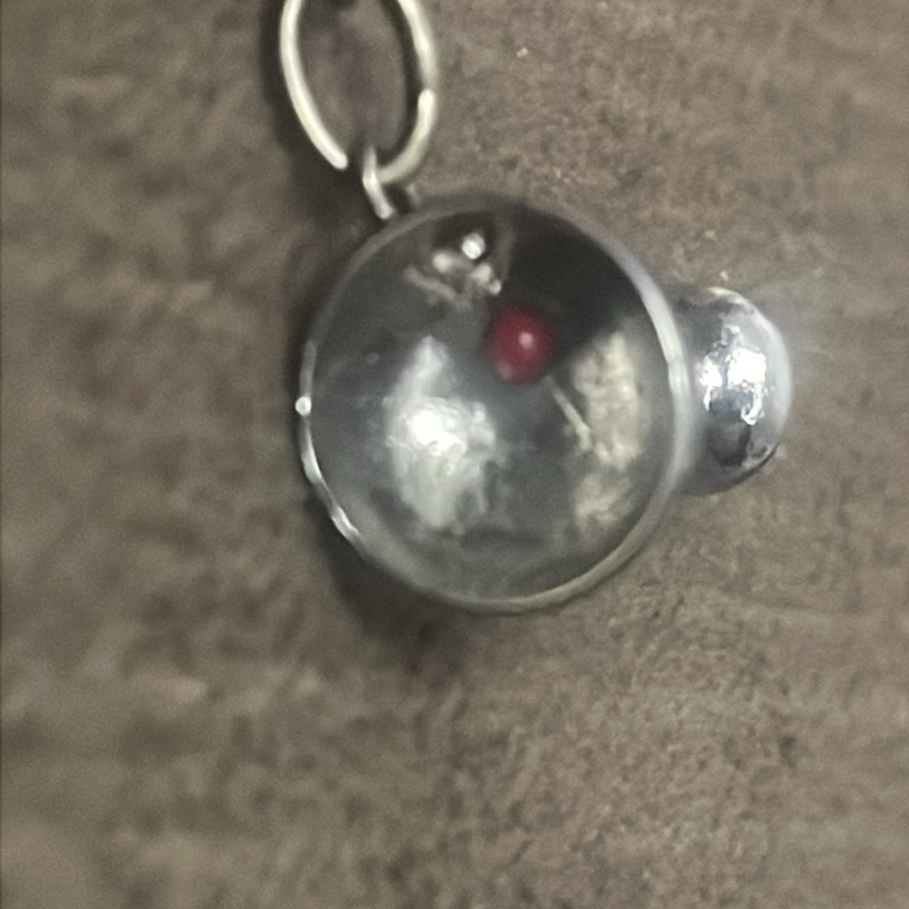 Sterling CHARM/PENDANT real solid Silver Fine Jewelry 1960s chalice miniature - Picture 2 of 5